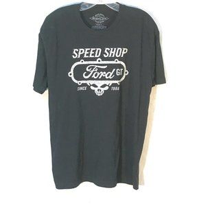 FORD GT Speed Skull Racing Trucks Black White Short Sleeve Tee T Shirt Large